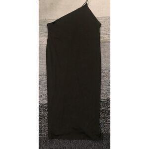 ASOS Army Green One Shoulder  Midi  Size 14 Dress.  C